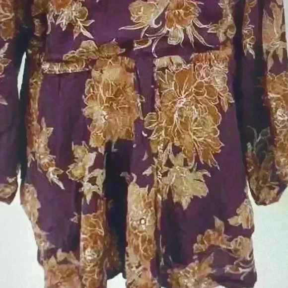 Free people shake it medium size purple casual dress - Picture 7 of 14